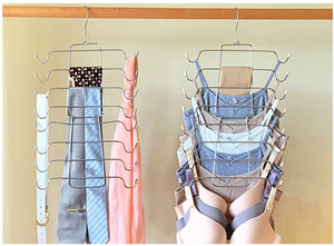 Bestiform Custom Iron Folding <span class=keywords><strong>Closet</strong></span> Organizer Platzsparender Tank Top BH Kleiderbügel Drehbarer Haken für Kleider schrank Bad bekleidung - Product Image 5