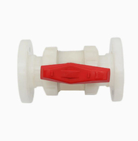 Vanne à boisseau sphérique à bride en plastique, vanne de contrôle d'eau manuelle, personnalisable OEM, conforme à toute norme américaine