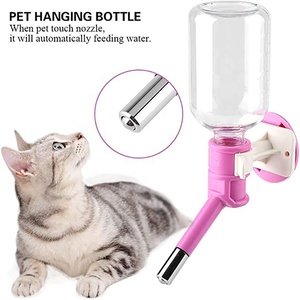 Dispensador de perrera para mascotas, <span class=keywords><strong>bebedero</strong></span> para jaula de alambre, alimentador, sin goteo, dispensador de agua para perros - Product Image 4