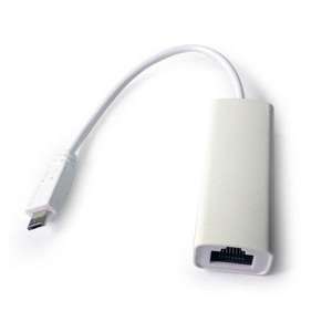 Adaptador - Conversor Micro USB a Ethernet 10/100 Mbps, Conexión RJ45, Ideal para Red, Compacto, Color Blanco, Fácil de Usar. - Product Image 1