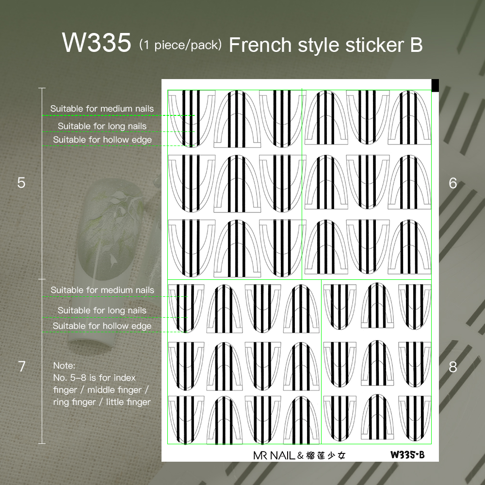 W335 autocollant français b