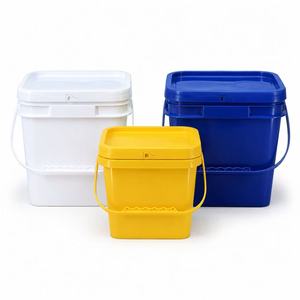 Cubo Cuadrado de Plástico con Tapa <span class=keywords><strong>para</strong></span> Pintura, Revestimientos, Lubricantes y Productos Químicos - Product Image 3
