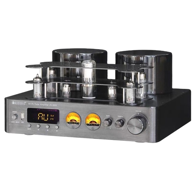 110V 220V 200W*2 HiFi Wireless Blueteeth Tube Amplifier High-power Fever Vacuum Audio Home Music Sound Speaker Amplifiers Player