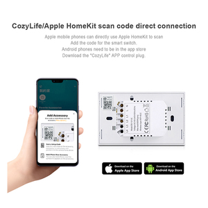 Ledeast DS-121BWHK chúng tôi cảm ứng tiêu chuẩn Bảng điều chỉnh thông minh chuyển đổi ánh sáng Wi-Fi & BLE moduleswitch Bảng điều chỉnh HomeKit nhà thông minh - Product Image 4