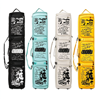 Sac à roulettes pour ski et snowboard Graffiti, roues silencieuses, séparation sec/humide, pour skis simples/doubles 160+15cm, sac de transport imperméable pour équipement de neige