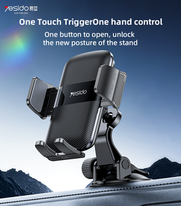 Supporto per <span class=keywords><strong>telefono</strong></span> Yesido C175 con apertura a un tocco, angolo di visione regolabile a 360°, <span class=keywords><strong>mini</strong></span> ventosa e clip di fissaggio. - Product Image 2