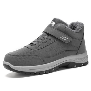 Zapatos de Invierno <span class=keywords><strong>para</strong></span> <span class=keywords><strong>Hombre</strong></span>, <span class=keywords><strong>Botas</strong></span> de Nieve Forradas <span class=keywords><strong>para</strong></span> Exteriores, Antideslizantes, con Cierre de Velcro, Cómodas <span class=keywords><strong>para</strong></span> Clima Frío, <span class=keywords><strong>para</strong></span> Adultos - Product Image 4