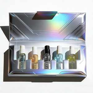 Maßgefertigte Goldfolie 1ml 2ml 3ml 5ml 4-teilig 5-teilig 6-teilig Parfüm-Proben Tester-Fläschchen Entdeckungsset Papierbox - Product Image 3