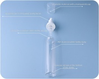 Bouteilles à pompe en mousse de plastique transparent avec logo personnalisé, 30-80 ml, distributeur cosmétique moussant rechargeable pour emballage de soins de la peau et des mains