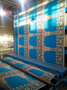 Tappeto da <span class=keywords><strong>preghiera</strong></span> in Nylon blu fatto a mano <span class=keywords><strong>arte</strong></span> da parete islamica per viaggi in auto a casa o moschea tappeto da <span class=keywords><strong>preghiera</strong></span> in seta lavabile - Product Image 2