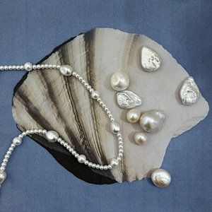 Collier de perles Yueli de qualité AAA pour femme, chaîne de clavicule à porter au quotidien, forme de boule blanche - Product Image 4