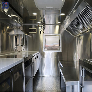 Camión de Comida Rápida Tipo Contenedor para Uso Comercial, con Cocina Completa, Estilo Retro, para Venta de Hamburguesas en la Calle - Product Image 3