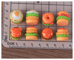 <span class=keywords><strong>Hamburger</strong></span> miniature réaliste en résine, jouets pour enfants, articles de restauration rapide, jeux de simulation, accessoires pour <span class=keywords><strong>maison</strong></span> de poupées, école maternelle - Product Image 2