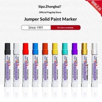 Stylo Marqueur Permanent Huileux Blanc pour Cèdre, Résistant à Haute Température et à l'Eau, 10 Couleurs, Vente en Gros Usine SD001