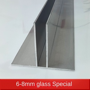 Piezas de Suspensión para Vidrio Fijo con Bloqueo de Humo, Rieles Verticales en Forma de <span class=keywords><strong>T</strong></span> y U, Ranura de Sujeción Superior e Inferior, Serie 1000, Decoraciones - Product Image 6