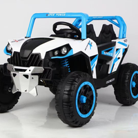 Voiture électrique pour enfants 2 places, UTV tout-terrain, camion jouet à roulettes, 4x4, véhicule pour enfants alimenté par batterie avec pneus en caoutchouc