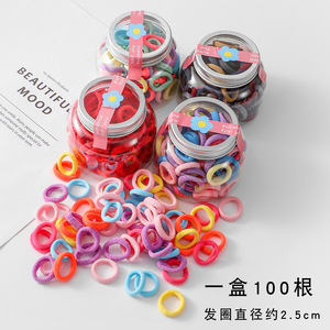 Coleteros coloridos para niños, accesorios para el cabello de tela tejida para uso diario, estilo princesa infantil - Product Image 5