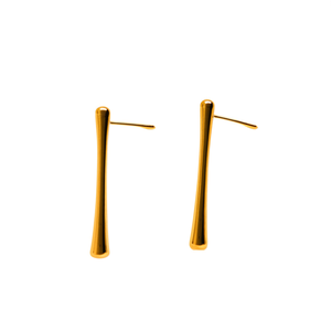 ต่างหูแฟชั่นแบบติดหู สแตนเลส 316L ชุบทอง PVD ทนทาน เป็นมิตรต่อสิ่งแวดล้อม - Product Image 2