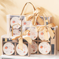 Ensembles de bols en porcelaine avec logo personnalisé boîte-cadeau haut de gamme service de vaisselle en céramique 2 4 6 pièces petit bol en céramique vaisselle
