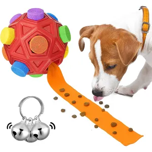 Giocattoli interattivi per cani Snuffle Ball incoraggiano il foraggiamento naturale Slow Food Training striscia di stoffa con cibo nascosto giocattoli Puzzle per cani