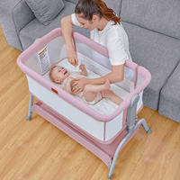 Lit bébé confortable avec matelas pour bébés de 6 mois, vente chaude Amaza 2025