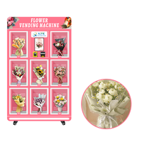 Distributeur automatique de fleurs fraîches avec écran tactile 24h/24, distributeur automatique de fleurs, système de vente au détail automatique, distributeur automatique de fleurs