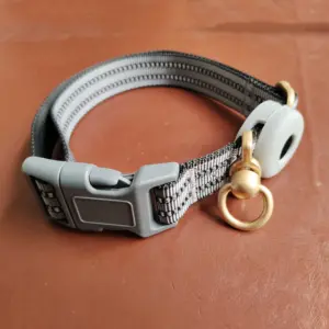 Colors Collar Para Perros Airtag Dog Collar Holder Air Tag Holder Nylon 3M Reflective Quick Release Buckle Adjustable