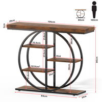 Table console étroite pour entrée avec tiroir, table d'appoint mince pour couloir, table d'appoint de canapé pour salon et décoration intérieure