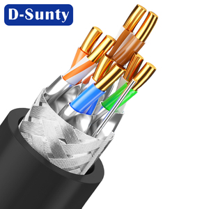 สายแลน Cat8 ยาว 50 ม. 100 ม. 305 ม. 500 ม. สายอีเธอร์เน็ต Cat 8 26awg SFTP BC กันน้ำ สำหรับการสื่อสารเครือข่าย - Product Image 3