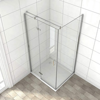 Panneaux en verre trempé de 6mm, 8mm, 10mm, 12mm d'épaisseur pour cloison de porte de douche de salle de bain