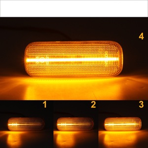 ไฟเลี้ยวข้างแบบไดนามิก LED สีเหลืองอำพัน รุ่น ADT W163 สำหรับ Audi A5/A6 และ Land Cruiser 200 12V แบบเสียบใช้งานได้ทันที - Product Image 4