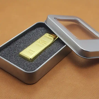 Nouvelle clé USB 2.0 en métal plaqué or 999, 8 Go-64 Go, meilleur cadeau, haute qualité, garantie 5 ans