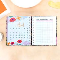 Échantillon gratuit personnalisé de haute qualité nouveau Design A4 A5 épais fil-O spirale planificateur cahier impression