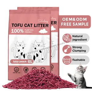 Gumpalan kontrol bau pelacakan rendah ringan dapat dibuang sampah kucing alami tidak beraroma, bebas debu pembuangan kucing tahu