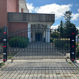 Villa Acier Électrique Coulissante Pliante Portes Principales Maison Aluminium Bifold Type Porte Conception Acier Tubulaire Clôture Porte <span class=keywords><strong>En</strong></span> Vente - Product Image 6