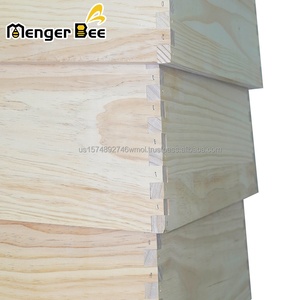 Nouvelle ruche nationale britannique WBC avec construction en bois de sapin à 3 couches, grille d'exclusion de reine et couvercle métallique - Product Image 4