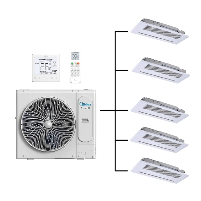Industrial AC 50hz 14kW MDVC-V48WDHN1 Condizionatore Mini Midea Vrf Multi Zone Split Air Conditioner Climatiseur Multi Split