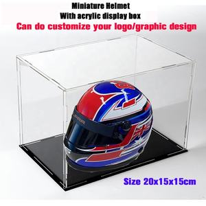 OEMカスタムF1RACINGCARミニカスクヘルメットペットABS人形クマ子犬猫ペットミニチュアオートバイヘルメット - Product Image 5