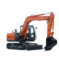 Excavator Bekas Hitachi ZX75, Manual Original Zx75 Excavator Asli dengan Blade Hitachi Zx75-6A Excavator