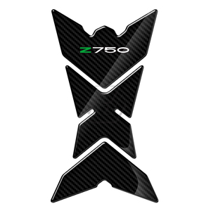 Autocollant de protection pour réservoir de moto, aspect <span class=keywords><strong>carbone</strong></span> 3D, pour Kawasaki <span class=keywords><strong>Z750</strong></span> Z750R Z 750 2007-2012 - Product Image 3