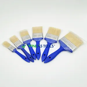 Competitive Price Dust-Proof Decorative Purdy Natural Bristle mix Filaments Paint Brushes with blue plastic handle