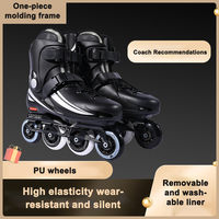 Patins à roulettes de slalom freestyle en gros pour hommes, chaussures de patinage professionnelles à cadre en aluminium pour adultes