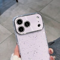 Coque de téléphone antichoc en TPU avec grande fenêtre de visualisation couleur bonbon pour iPhone 17 Pro Max 16 Plus 15 14 13