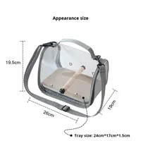 Sac de transport pour oiseaux, cage portable en plastique anti-évasion pour perroquets, pigeons, lézards, petits oiseaux, hamsters, calops