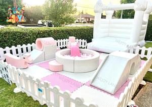 גן ורוד גן ילדים במרכז ספא להקפיץ ילדים פסטל בית פסטל מסחרי - Product Image 4