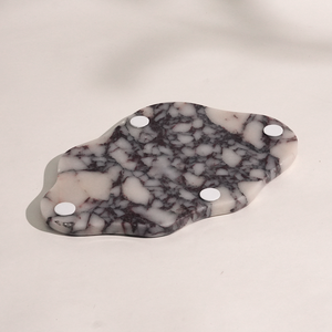 Vassoio Decorativo Moderno in Marmo Calacatta <span class=keywords><strong>Viola</strong></span> di Forma Irregolare, Lussuoso e Naturale, per Matrimoni, San Valentino, Bagno e Casa - Product Image 4