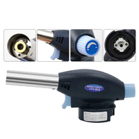 Butane cuisine chalumeau torche à gaz briquet brûleur briquet jet lance-flammes briquet maison flamme pistolet pour barbecue outils de cuisson
