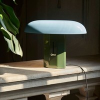 Lampe de table moderne minimaliste de luxe avec abat-jour bleu vert/rouge orange pour chambre à coucher et salon, lumière chaude