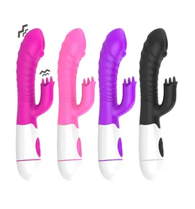 Hot bán Dual head rung quan hệ tình dục đồ chơi Silicone cô gái G tại chỗ âm hộ thỏ rung cilt kích thích dildo Massager