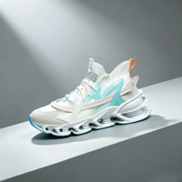 Chaussures de course pour hommes à amorti de pointe, style futuriste Mecha, baskets solides à lacets en maille respirante Fly Knit, absorbant les chocs – Meilleures ventes